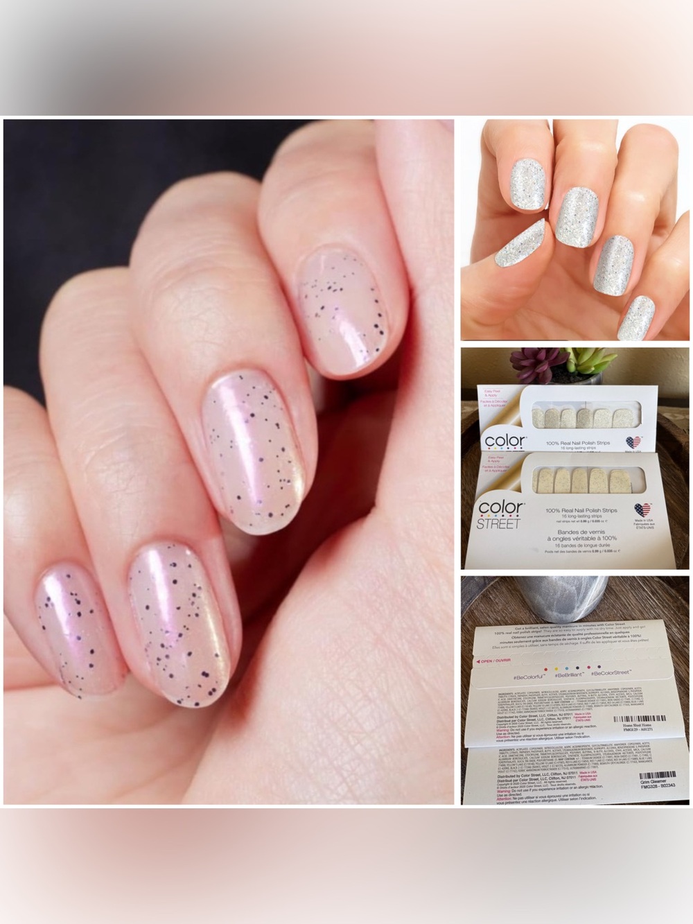Color Street Nail Polish Strips Bundle / Home Sleet Home & Grim Gleamer